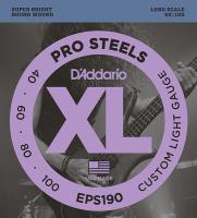 EPS190 ProSteels РљРѕРјРїР»РµРєС‚ СЃС‚СЂСѓРЅ РґР»СЏ Р±Р°СЃ-РіРёС‚Р°СЂС‹, Custom Light, 40-100, D'Addario