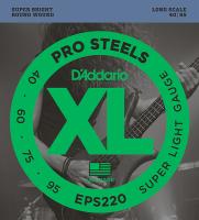 EPS220 ProSteels РљРѕРјРїР»РµРєС‚ СЃС‚СЂСѓРЅ РґР»СЏ Р±Р°СЃ-РіРёС‚Р°СЂС‹, Super Light, 40-95, D'Addario