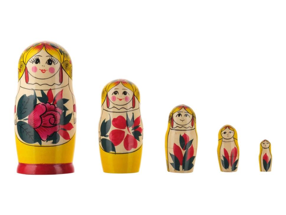 LHM10108 РњР°С‚СЂРµС€РєР° С‚СЂР°РґРёС†РёРѕРЅРЅР°СЏ 5 РєСѓРєРѕР»СЊРЅР°СЏ "РЎСѓРґР°СЂСѓС€РєР°", РҐРѕС…Р»РѕРјР°
