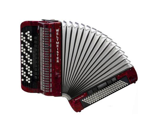 Romance874-IV-120/87-RD Romance 874 РђРєРєРѕСЂРґРµРѕРЅ РєРЅРѕРїРѕС‡РЅС‹Р№ 87/120/IV/11/5, РєСЂР°СЃРЅС‹Р№, Weltmeister