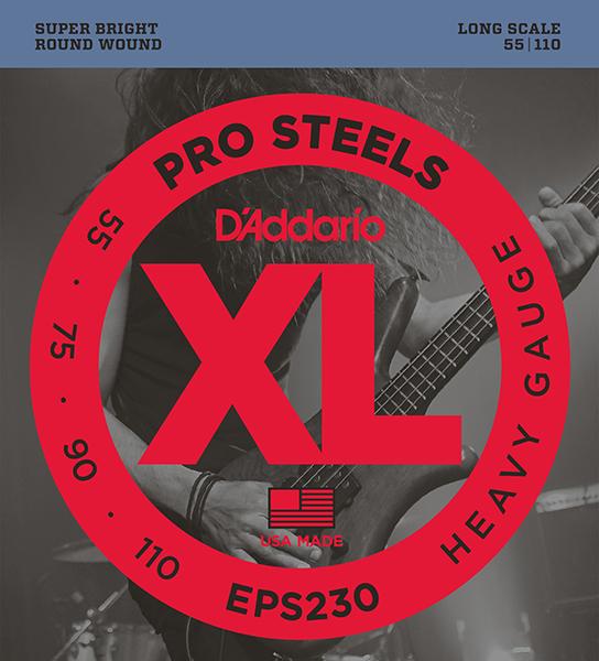 EPS230 ProSteels РљРѕРјРїР»РµРєС‚ СЃС‚СЂСѓРЅ РґР»СЏ Р±Р°СЃ-РіРёС‚Р°СЂС‹, Heavy, 55-110, D'Addario