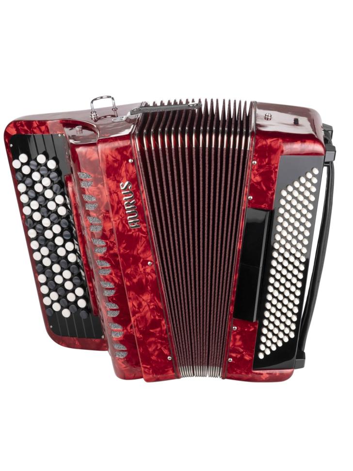 JH5120-RED РђРєРєРѕСЂРґРµРѕРЅ РєРЅРѕРїРѕС‡РЅС‹Р№ 70/120/7/2, РєСЂР°СЃРЅС‹Р№, СЃ С„СѓС‚Р»СЏСЂРѕРј, Aurus