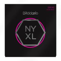 NYXL0942 NYXL РљРѕРјРїР»РµРєС‚ СЃС‚СЂСѓРЅ РґР»СЏ СЌР»РµРєС‚СЂРѕРіРёС‚Р°СЂС‹, РЅРёРєРµР»РёСЂРѕРІР°РЅРЅС‹Рµ, Super Light, 09-42, D'Addario