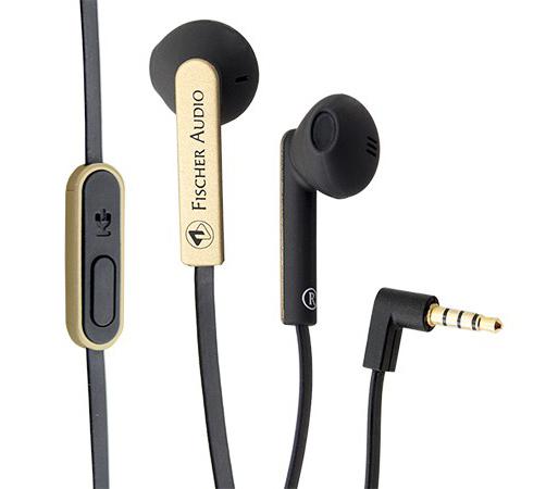 FE-155-RC-Gold РќР°СѓС€РЅРёРєРё РІРЅСѓС‚СЂРёРєР°РЅР°Р»СЊРЅС‹Рµ, СЃ РјРёРєСЂРѕС„РѕРЅРѕРј, С‡РµСЂРЅС‹Р№/Р·РѕР»РѕС‚Рѕ, Fischer Audio