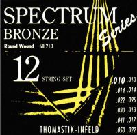SB210 Spectrum Bronze РљРѕРјРїР»РµРєС‚ СЃС‚СЂСѓРЅ РґР»СЏ 12-СЃС‚СЂСѓРЅРЅРѕР№ Р°РєСѓСЃС‚РёС‡РµСЃРєРѕР№ РіРёС‚Р°СЂС‹, Р±СЂРѕРЅР·Р°, 10-50, Thomastik