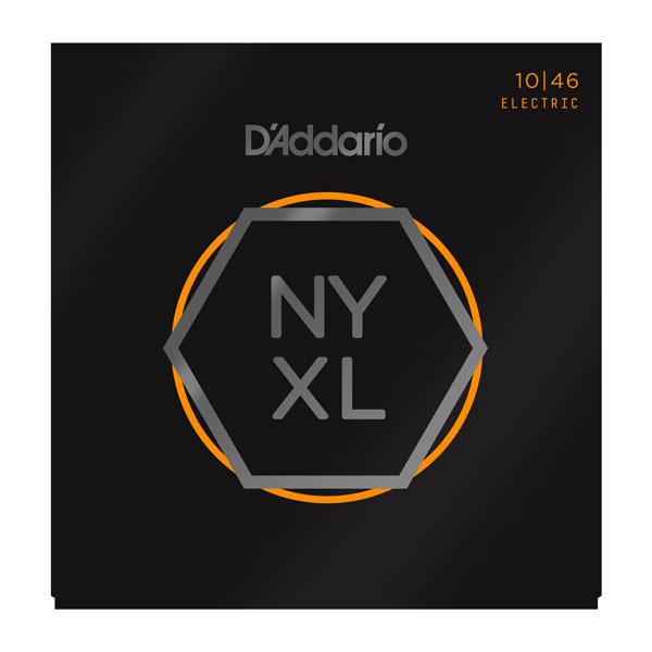 NYXL1046 NYXL РљРѕРјРїР»РµРєС‚ СЃС‚СЂСѓРЅ РґР»СЏ СЌР»РµРєС‚СЂРѕРіРёС‚Р°СЂС‹, РЅРёРєРµР»РёСЂРѕРІР°РЅРЅС‹Рµ, Regular Light, 10-46, D'Addario