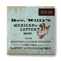 RWN0738 Rev. Willy's Lottery РљРѕРјРїР»РµРєС‚ СЃС‚СЂСѓРЅ РґР»СЏ СЌР»РµРєС‚СЂРѕРіРёС‚Р°СЂС‹, РЅРёРєРµР»РёСЂРѕРІР°РЅРЅС‹Рµ, ExLight, 7-38, Dunlop