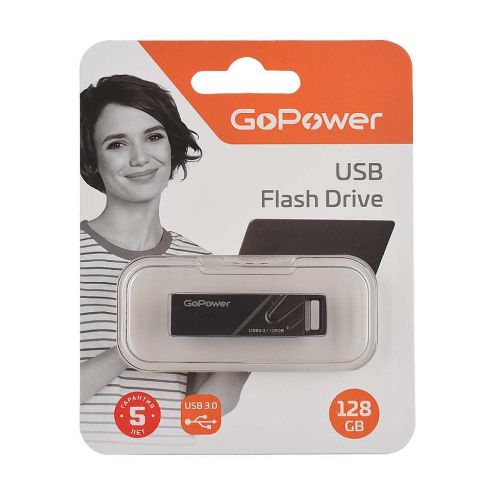 00-00025959 Titan Р¤Р»РµС€-РЅР°РєРѕРїРёС‚РµР»СЊ 128GB USB3.0, РјРµС‚Р°Р»Р», С‡РµСЂРЅС‹Р№ РіСЂР°С„РёС‚, GoPower