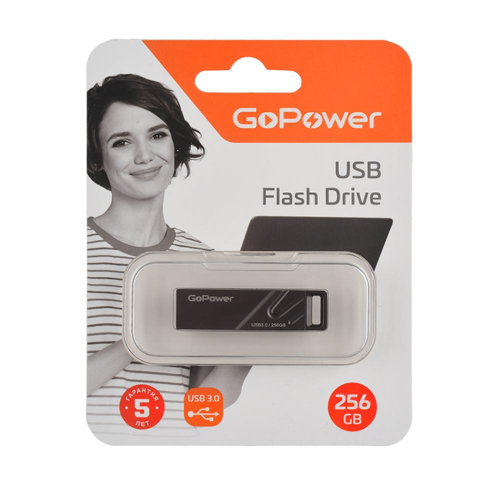 00-00027356 Titan Р¤Р»РµС€-РЅР°РєРѕРїРёС‚РµР»СЊ 256GB USB3.0, РјРµС‚Р°Р»Р», С‡РµСЂРЅС‹Р№ РіСЂР°С„РёС‚, GoPower