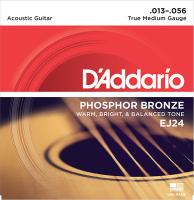EJ24 Phosphor Bronze РљРѕРјРїР»РµРєС‚ СЃС‚СЂСѓРЅ РґР»СЏ Р°РєСѓСЃС‚РёС‡РµСЃРєРѕР№ РіРёС‚Р°СЂС‹, С„/Р±СЂРѕРЅР·Р°, True Medium, 13-56, D'Addario